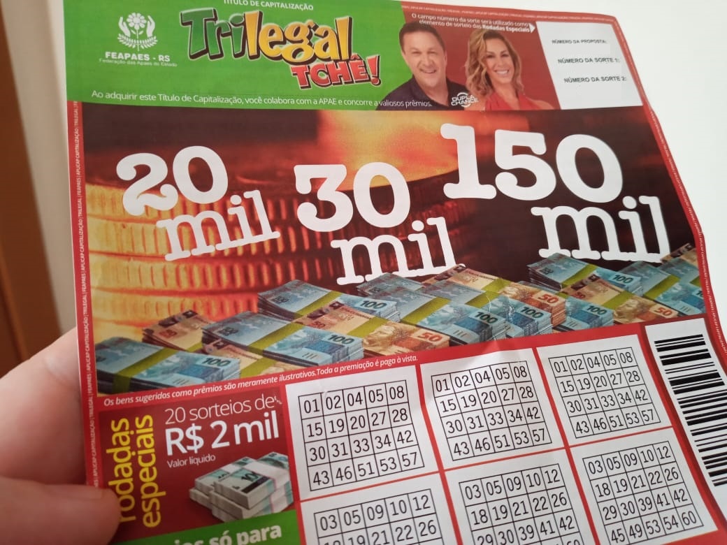 Bilhete da loteria TriLegal